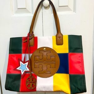 ❗️SOLD ❗️- Tory burch ella tote in multicolor design NWOT